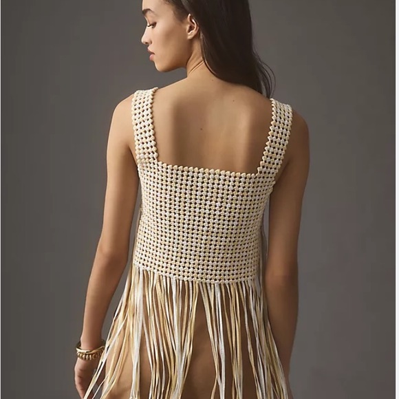 Anthropologie magali pascal Mano macrame top new with tags size small - Picture 2 of 13